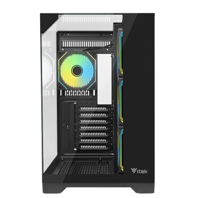 Case DARK CAVE PANO - Gaming Tower- ATX- 4x12cm ARGB fan- 2xUSB3- Type-C- Temp Glass Top- Side & Front Panel Case DARK CAVE PANO - Gaming Tower- ATX- 4x12cm ARGB fan- 2xUSB3- Type-C- Temp Glass Top- Side & Front Panel