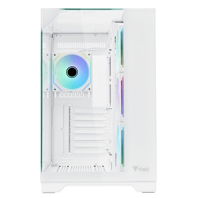Case DARK CAVE PANO - Gaming Tower- ATX- 4x12cm ARGB fan- 2xUSB3- Type-C- Temp Glass Top- Side & Front Panel- White Edition Case DARK CAVE PANO - Gaming Tower- ATX- 4x12cm ARGB fan- 2xUSB3- Type-C- Temp Glass Top- Side & Front Panel- White Edition