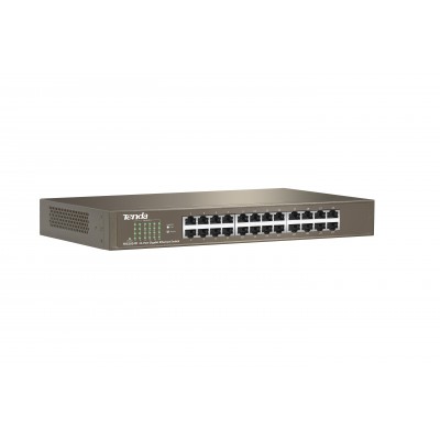 Tenda SWITCH BUSINESS TEG1024D IEEE 802.3uxab 24x Gigabit LAN Capacità 48Gbps Protez fulm 6KV su ogni porta Tenda SWITCH BUSINESS TEG1024D IEEE 802.3uxab 24x Gigabit LAN Capacità 48Gbps Protez fulm 6KV su ogni porta