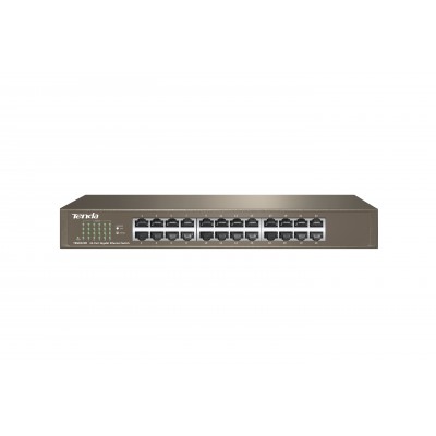 Tenda SWITCH BUSINESS TEG1024D IEEE 802.3uxab 24x Gigabit LAN Capacità 48Gbps Protez fulm 6KV su ogni porta Tenda SWITCH BUSINESS TEG1024D IEEE 802.3uxab 24x Gigabit LAN Capacità 48Gbps Protez fulm 6KV su ogni porta