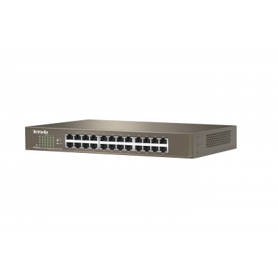 Tenda SWITCH BUSINESS TEG1024D IEEE 802.3uxab 24x Gigabit LAN Capacità 48Gbps Protez fulm 6KV su ogni porta Tenda SWITCH BUSINESS TEG1024D IEEE 802.3uxab 24x Gigabit LAN Capacità 48Gbps Protez fulm 6KV su ogni porta