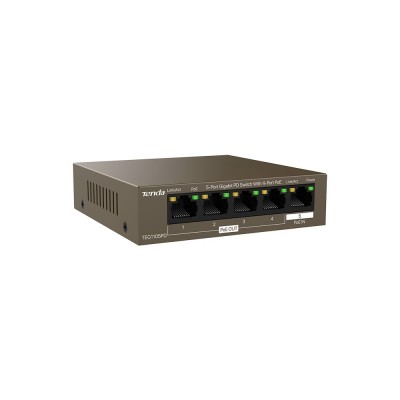Tenda SWITCH BUSINESS TEG1105PD 5P Gigabit Desktop PD With 4P PoE Gbps data transm PSE & PD Prot Fulm 6kV PoE Relay Tenda SWITCH BUSINESS TEG1105PD 5P Gigabit Desktop PD With 4P PoE Gbps data transm PSE & PD Prot Fulm 6kV PoE Relay