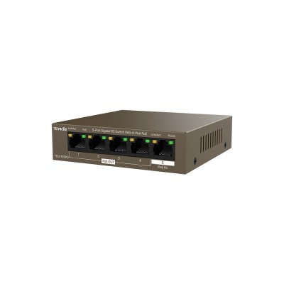 Tenda SWITCH BUSINESS TEG1105PD 5P Gigabit Desktop PD With 4P PoE Gbps data transm PSE & PD Prot Fulm 6kV PoE Relay Tenda SWITCH BUSINESS TEG1105PD 5P Gigabit Desktop PD With 4P PoE Gbps data transm PSE & PD Prot Fulm 6kV PoE Relay