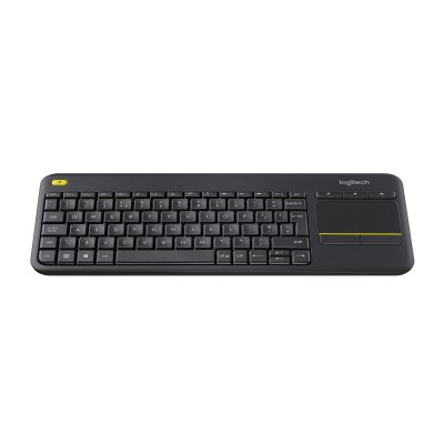 Tastiera LOGITECH RETAIL K400 Plus Wireless Touchpad Multimediale Nera