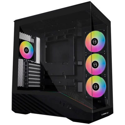 Case Lian Li Vector V100 Midi-Tower ATX RGB Vetro Temperato Nero