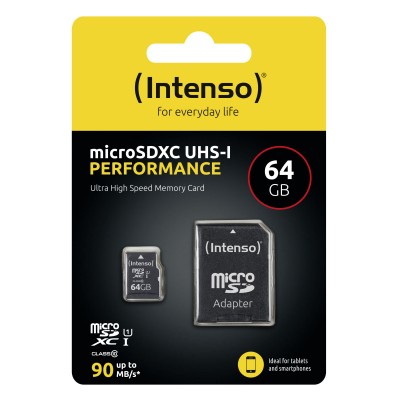 MICRO SDXC INTENSO UHS-I Performance 64 GB MICRO SDXC INTENSO UHS-I Performance 64 GB