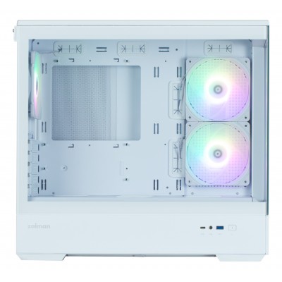 Case Zalman P30 V2 Mini-Tower mATX RGB Vetro Temperato Bianco