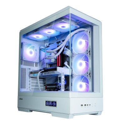 Case Zalman P50 DS Mid Tower ATX RGB Vetro Temperato Bianco Case Zalman P50 DS Mid Tower ATX RGB Vetro Temperato Bianco