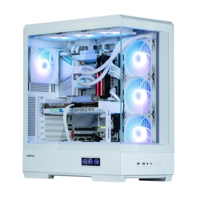 Case Zalman P50 DS Mid Tower ATX RGB Vetro Temperato Bianco Case Zalman P50 DS Mid Tower ATX RGB Vetro Temperato Bianco