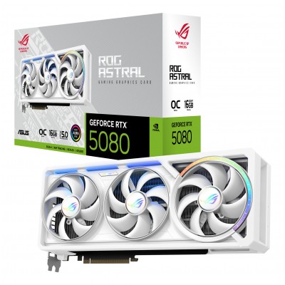 Scheda video Asus GeForce RTX 5080 16GB ROG ASTRAL Gaming OC White