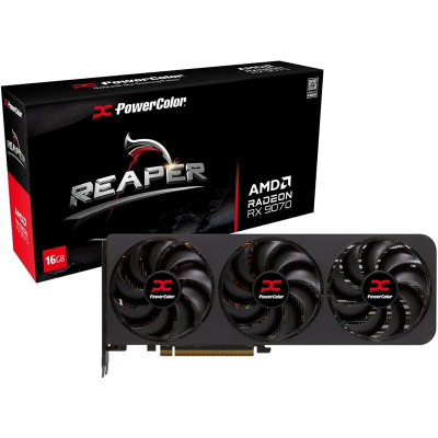 Scheda Video AMD PowerColor Radeon Reaper RX 9070 16GB GDDR6 Nero