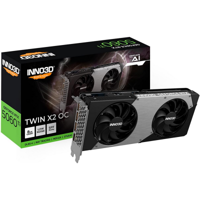 Scheda Video INNO3D GeForce RTX 5060 Ti TWIN X2 OC NVIDIA 8 GB GDDR7