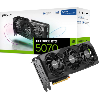 Scheda video PNY GeForce RTX 5070 12GB Gaming Overclocked Triple Fan