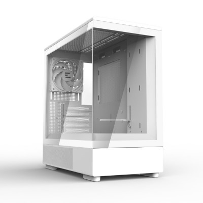 Case per PC Zalman P10 Mini-Tower mATX RGB Vetro Temperato Bianco