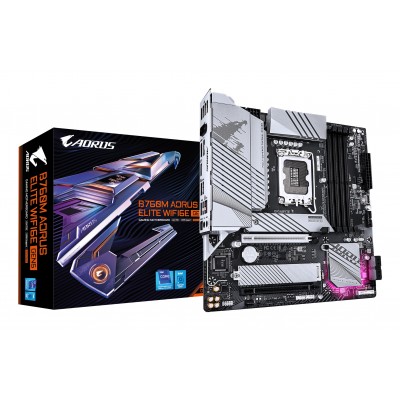 Scheda Madre Gigabyte GA-B760M A E WF6E GEN5 LGA1700 DDR5 Micro-ATX Bianco