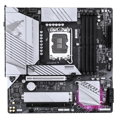 Scheda Madre Gigabyte GA-B760M A E WF6E GEN5 LGA1700 DDR5 Micro-ATX Bianco