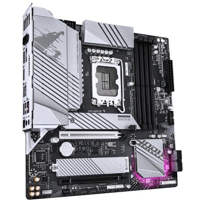 Scheda Madre Gigabyte GA-B760M A E WF6E GEN5 LGA1700 DDR5 Micro-ATX Bianco