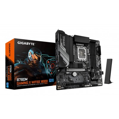 Scheda Madre Gigabyte GA-B760M G X WF6E GEN5 LGA1700 DDR5 Micro-ATX Nero