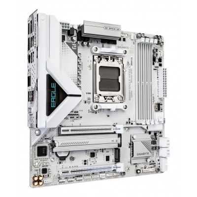 Scheda Madre Gigabyte GA-B850M Eagle WF6E ICE AM5 DDR5 Micro-ATX Bianco