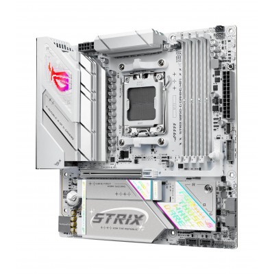 Scheda Madre ASUS ROG STRIX B850-G Gaming WIFI AM5 DDR5 Micro-ATX Bianco