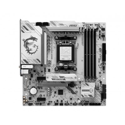 Scheda Madre MSI B850M GAMING PLUS WIFI6E AM5 DDR5 Micro-ATX Bianco