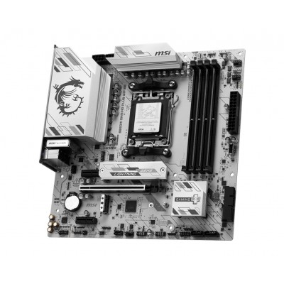 Scheda Madre MSI B850M GAMING PLUS WIFI6E AM5 DDR5 Micro-ATX Bianco