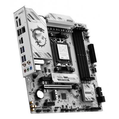 Scheda Madre MSI B850M GAMING PLUS WIFI6E AM5 DDR5 Micro-ATX Bianco