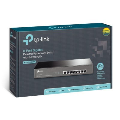 Switch TP-Link Gigabit 8-port 10 100 1000M TL-SG1008MP