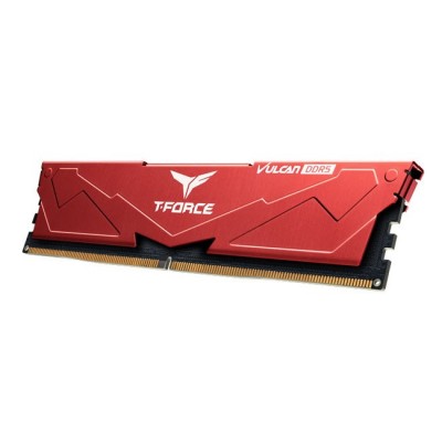 DDR5 32GB KIT 2x16GB PC 6400 Team T-Force Vulcan FLRD532G6400HC40BDC01 rot