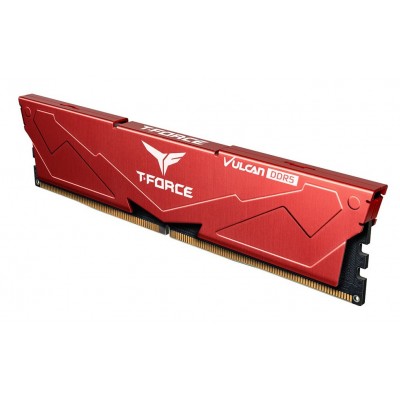 DDR5 32GB KIT 2x16GB PC 6000 Team T-Force Vulcan FLRD532G6000HC30DC01 rot
