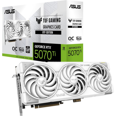 Scheda video Asus GeForce RTX 5070TI 16GB TUF Gaming BTF White OC Edition