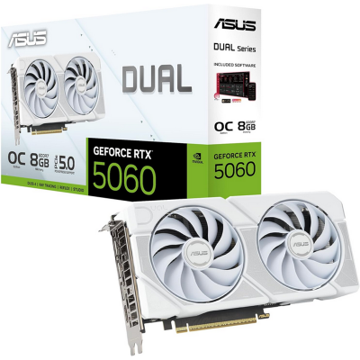 Scheda video Asus GeForce RTX 5060 8GB Dual White OC