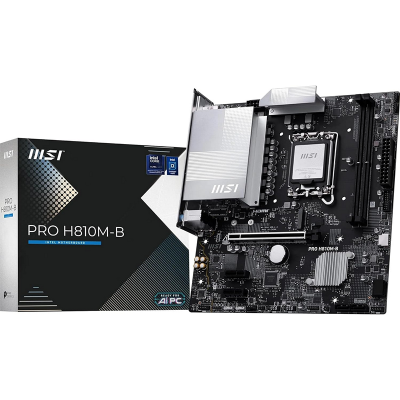 Scheda Madre MSI PRO H810M-B LGA1851 DDR5 Micro-ATX Nero