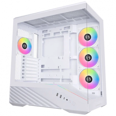 Case Lian Li Vector V100 Midi-Tower ATX RGB Vetro Temperato Bianco.