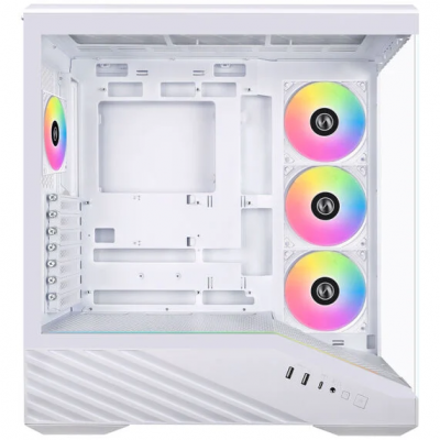 Case Lian Li Vector V100 Midi-Tower ATX RGB Vetro Temperato Bianco.