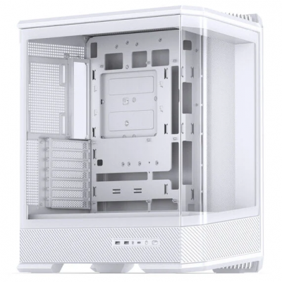 Case Jonsplus D400 Midi-Tower ATX Vetro Temperato Bianco