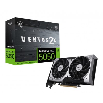 Scheda Video MSI NvidiaGeForce RTX 5050 8GB Ventus 2X OC Nero