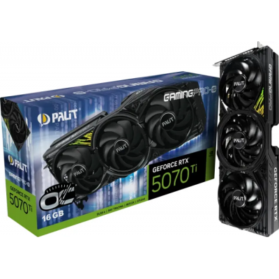 Scheda Video Palit NvidiaGeForce RTX 5070 TI 16GB GamingPro-S OC Nero Scheda Video Palit NvidiaGeForce RTX 5070 TI 16GB GamingPro-S OC Nero