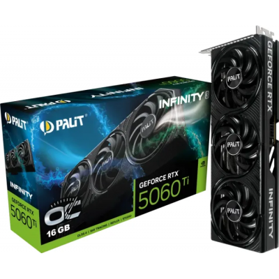 Scheda Video Palit NvidiaGeForce RTX 5060 TI 16GB Infinity 3 OC Nero
