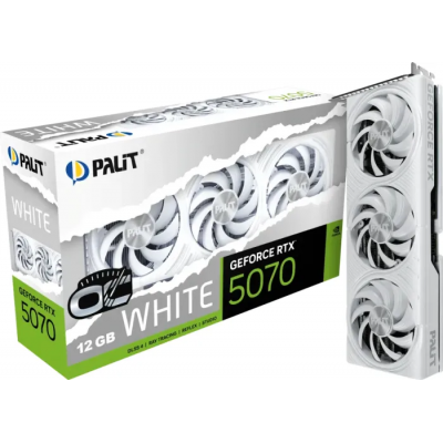 Scheda Video Palit NvidiaGeForce RTX 5070 12GB White OC Bianco