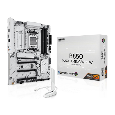 Scheda Madre ASUS B850 MAX GAMING WIFI ATX DDR5 Socket AM5 Bianca Scheda Madre ASUS B850 MAX GAMING WIFI ATX DDR5 Socket AM5 Bianca