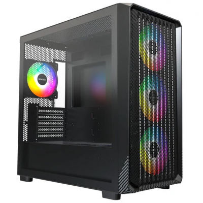 Case Montech X5M Midi-Tower Micro-ATX ARGB Vetro Temperato Nero Case Montech X5M Midi-Tower Micro-ATX ARGB Vetro Temperato Nero