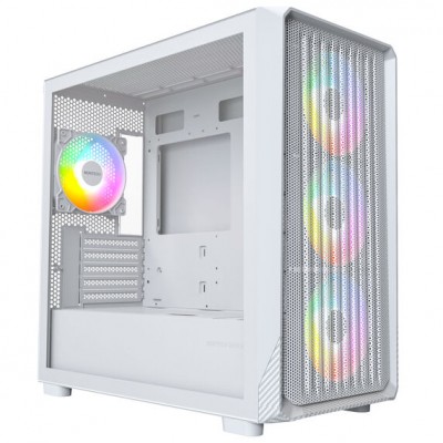 Case Montech X5M Midi-Tower Micro-ATX ARGB Vetro Temperato Bianco Case Montech X5M Midi-Tower Micro-ATX ARGB Vetro Temperato Bianco