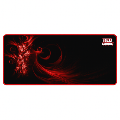 Tappetino Mouse Redgaming Fire XXL 40x90 cm Bordo Rosso Antiscivolo