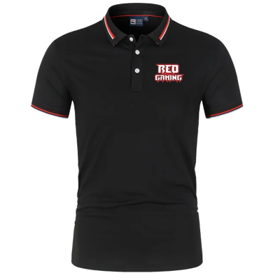 Polo Redgaming Nero Abbigliamento Ufficiale Gaming Stile e Comfort