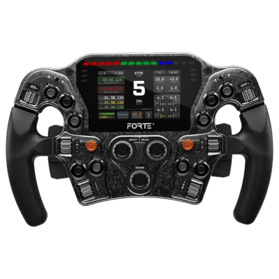 Volante Asetek SimSports Forte Formula Pro Button Box LCD 4,3" RGB Nero
