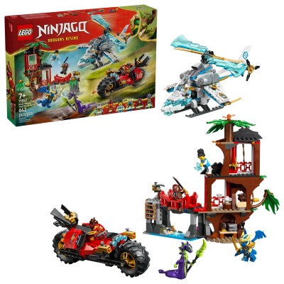 LEGO 71857 Ninjago Showdown alla casa sull'albero con la moto Ninja