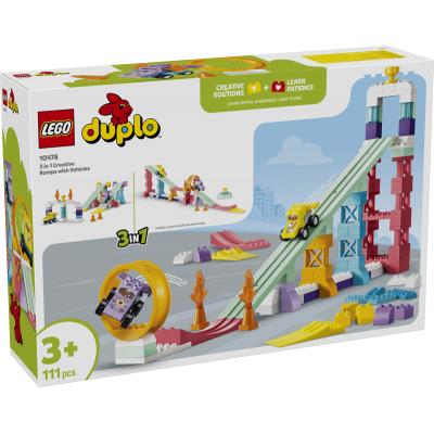LEGO 10478 DUPLO Rampe creative 3 in 1 con veicoli