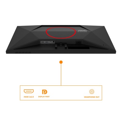 Monitor AOC G4 27G4HRE 27" 1920 x 1080 Pixel Full HD LED Nero Rosso