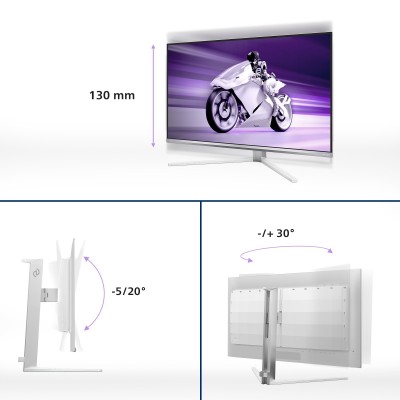 Monitor Philips Evnia 32M2N8900 Ultra HD da 32" OLED QD G-SYNC 240Hz